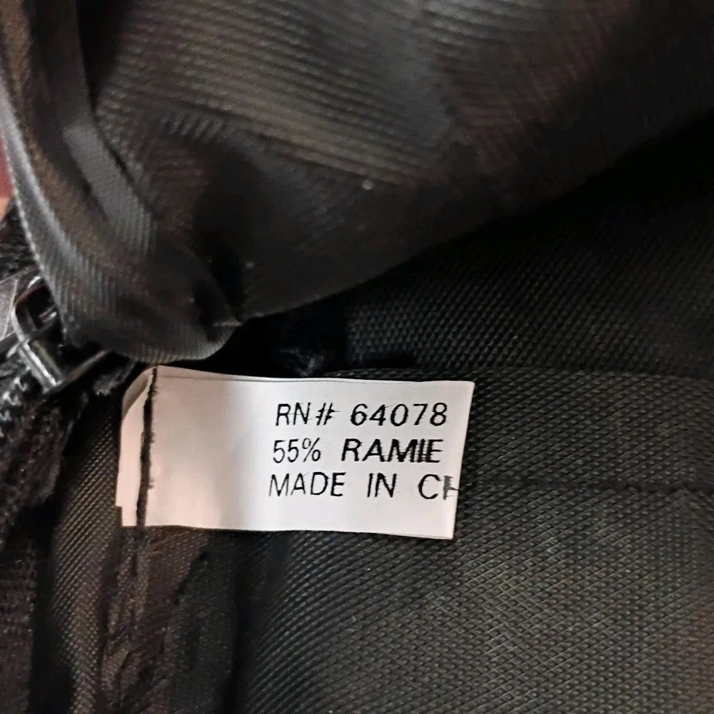 Black Brown Canvas Messenger Bag for 15 in Laptop, Inner Pockets - No Strap